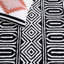 Tapis noir à motif géométrique touffeté à la main Capri Capri-1807320416