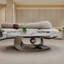 Modern Faux Marble Coffee Table, Sintered Stone Contemporary Tables with Stainless Steel Base-134286583
