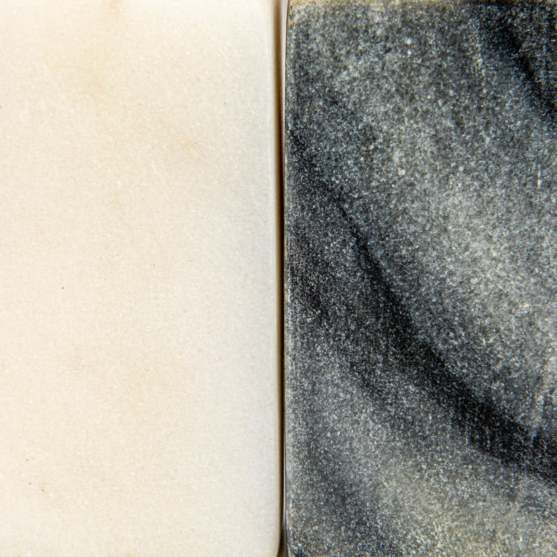 Heart-Shaped Marble Salt And Pepper Shakers