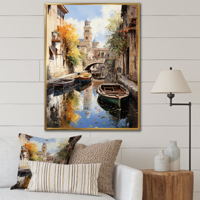 «Mackendrick Beige Canal Dramatic Canals High I», reproduction sur toile