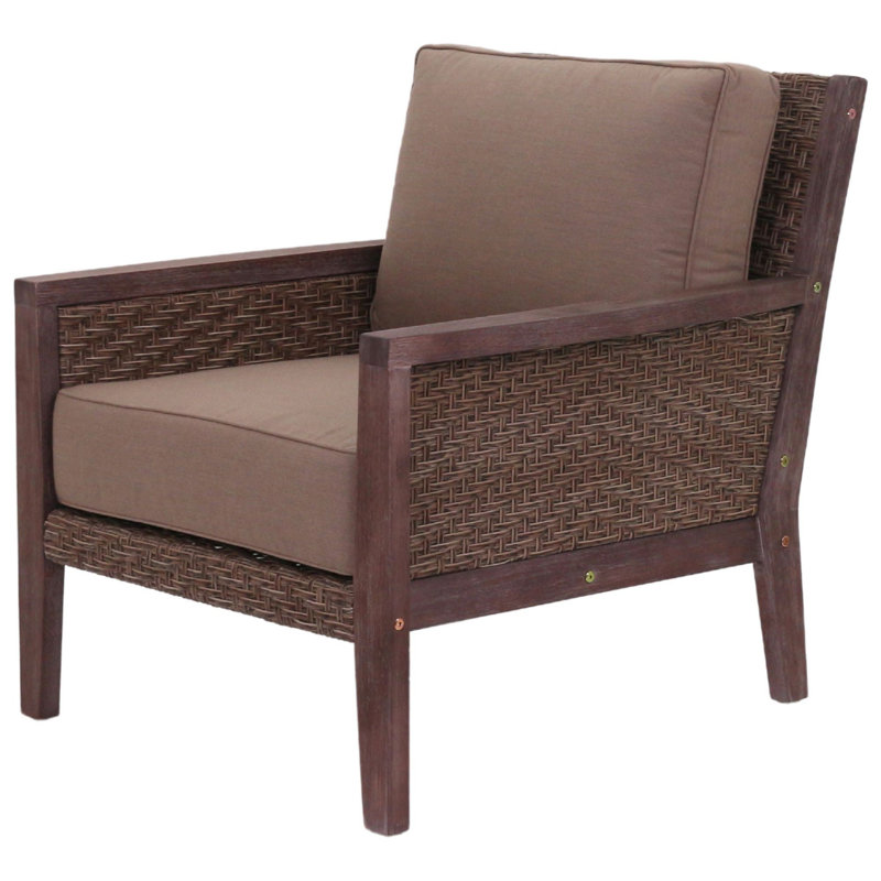 Chaise de patio avec coussins Sergio, Non