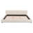 King Upholstered Platform Bed with Faux Leather Headboard No Box Spring Needed-835671466
