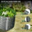 Gray Metal Oval Raised Garden Bed Planter Box For Planting Vegetables Flowers Herb (72 In. L X 36 In. W X 30 In. H)-856566013