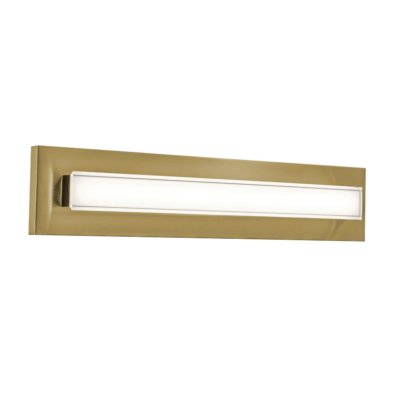 Vogue - Lumière de meuble-lavabo à DEL - l 21 po - Laiton antique clair, 21", Light Antique Brass