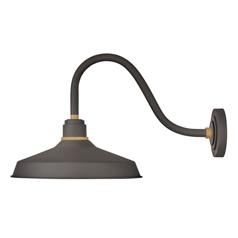 Foundry Wall Mount Outdoor Barn Light, Museum Bronze, 15.25" H x 16" W x 26" D