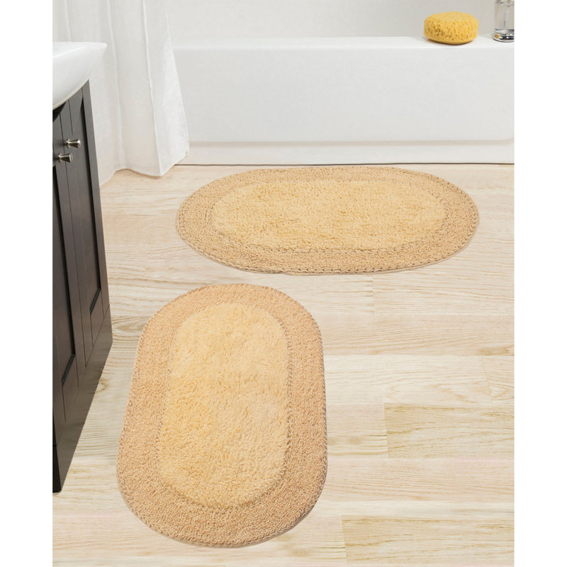 Ensemble de tapis pour salle de bain Xie, Beurre
