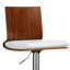 Swivel Upholstered Adjustable Height Counter Stool with Metal Frame