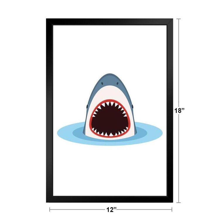 Sunside Sails Shark With Open Mouth Coming Out Of Water