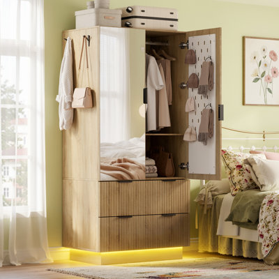 Armoire-penderie à 2 portes Armoire