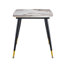 Tishona Faux Marble Top Metal Base Dining Table-957491113