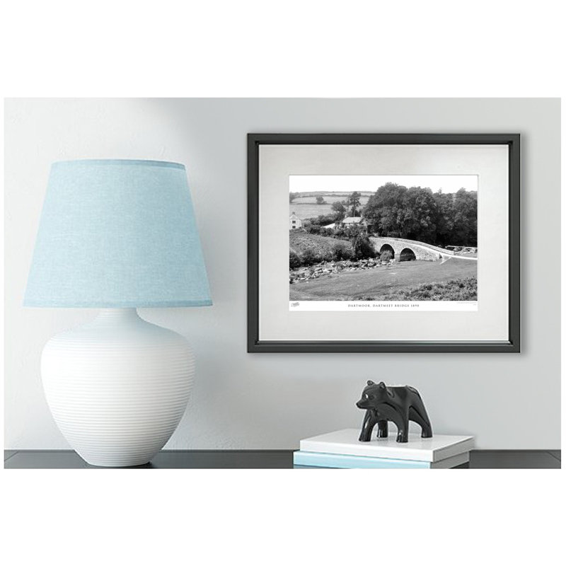 Dartmoor, Dartmeet Bridge 1890 - Single Picture Frame Print, 45cm H x 60cm W x 2.3cm D