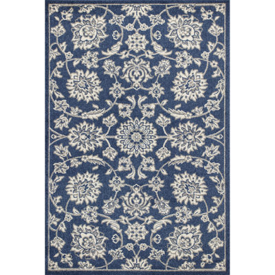 Austina Blue and Ivory Area Rug