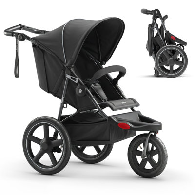 Adjustable Handlebar All-Terrain Frame Jogging Stroller For Babies & Toddlers