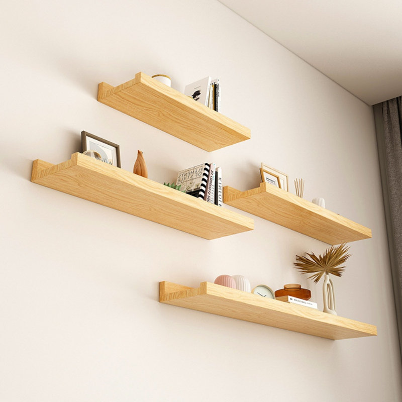 Solid Wood Floating Shelf, Brown