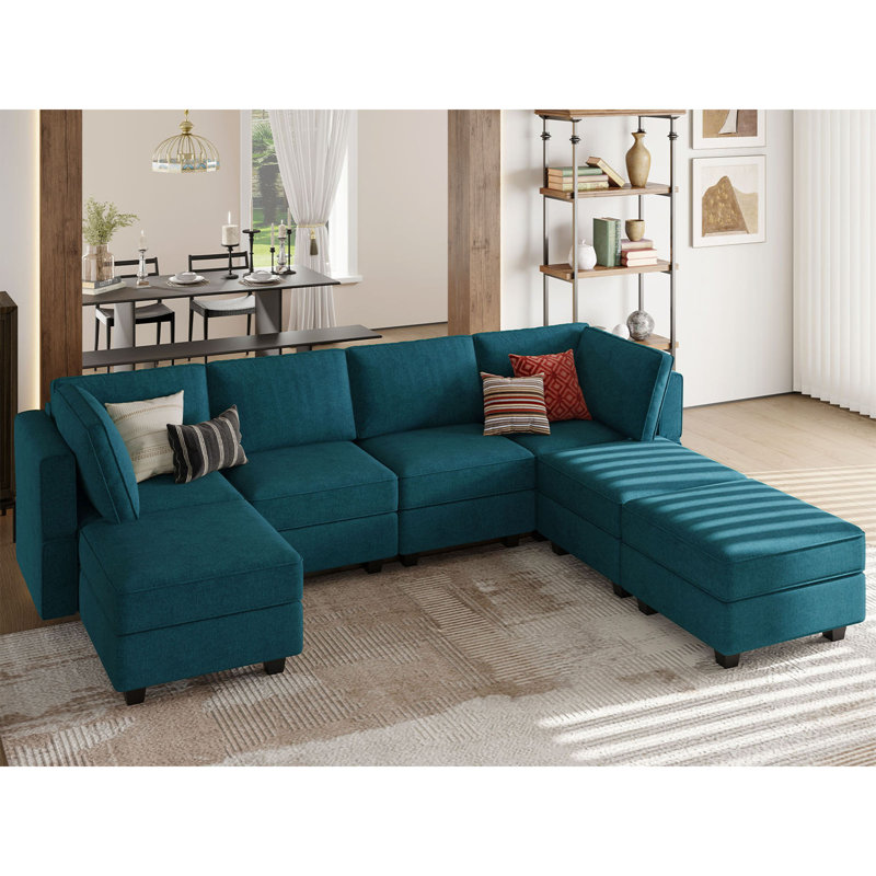 Neemi Oversized Modular Sofa With Storage Seat U Shaped Couch Modular Sectional Sofa Couch U Shape Sofas