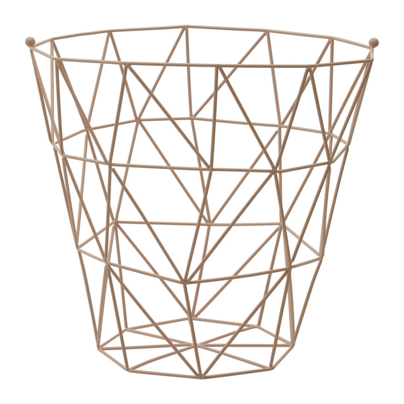 Hykkon Decorative Basket, Pink