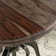 Grigor Round Solid Wood Top Metal Base Dining Table