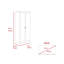 Garde-manger Varese, double porte, cinq tablettes