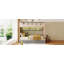Lit simple superposé de style château avec 2 tiroirs, tablette et DEL, gris-861146871-861146870