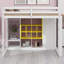 Lit mezzanine en bois avec garde-robe, tablettes et armoire-2137368229-2137368231
