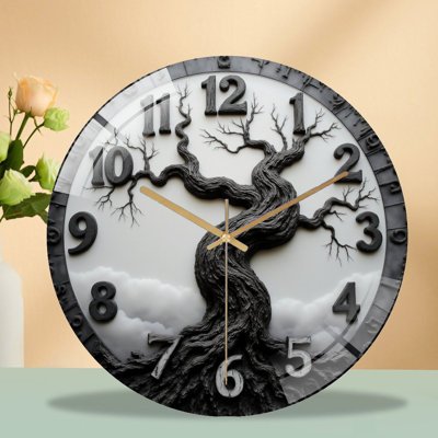 Horloge murale avec horloge murale 12 po