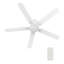 Ventilateur de plafond 52 "à courant continu avec lumière DEL intégrée, télécommande-1257505264