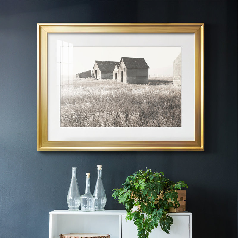 Neutre grange, impression sur papier, Or, H 15 po x l 21 po x P 1,5 po