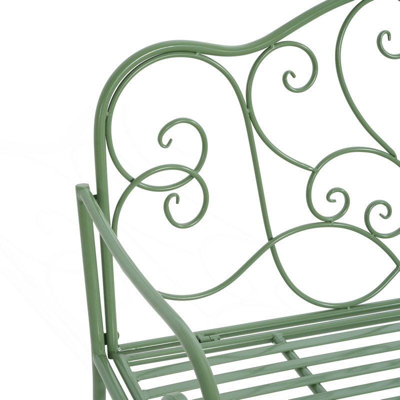 Banc de jardin extérieur, Vert mat