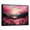 «Pink Skies Over Vermont Mountains II - Landscape Cottage», reproduction sur toile