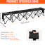 Banc 6 places pliable avec sac de transport pour l'extérieur et l'intérieur - sièges confortables, poches latérales, poids léger, polyvalence, confort, facilité de pliage, structure en métal stable