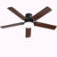 Ventilateur de plafond moderne de 42 pouces avec lumière DEL et 5 pales à télécommande, moteur à courant continu réversible noir pour chambre à coucher-1481499563-1481499566