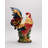 Fine Ceramic Red Country Rooster Figurine- 15"H-2125447213