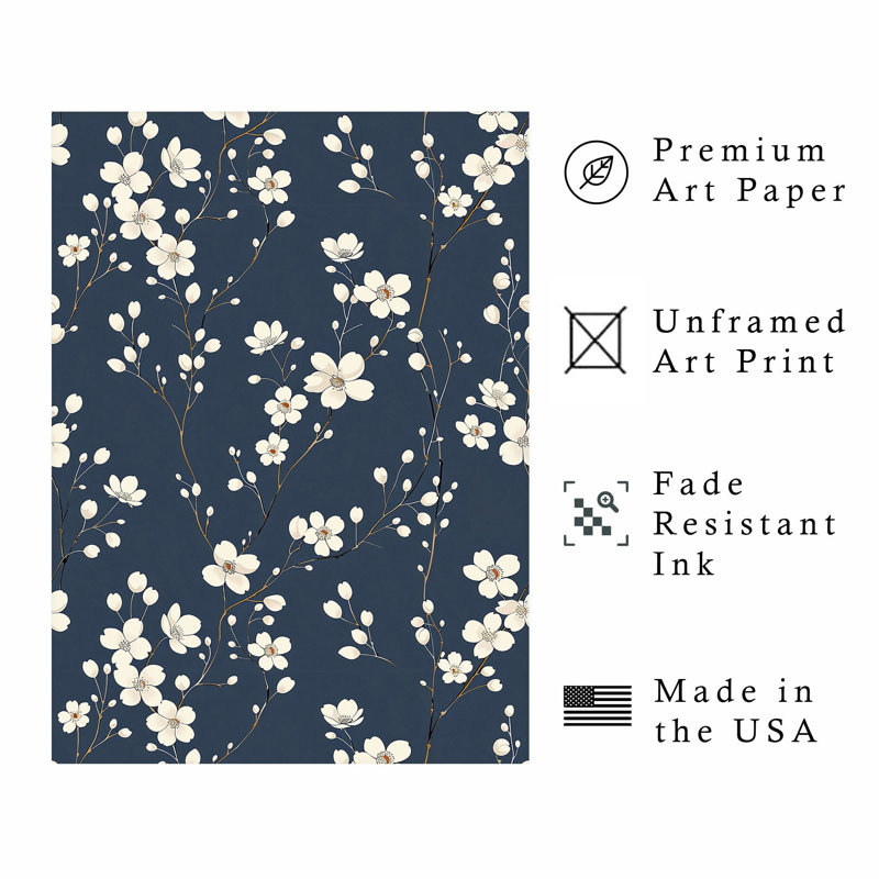 «Floral Floral Flower Dreams VI», reproduction d'art moderne sans cadre