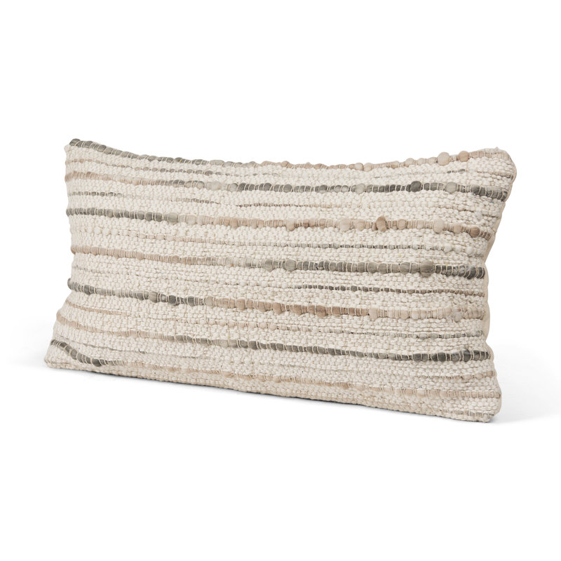 Elgan Cotton Blend/Canvas Lumbar Rectangular Pillow Cover