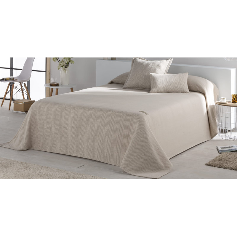 Chevron / Zig Zag Duvet Cover, Beige, 230 x 270cm Duvet Cover