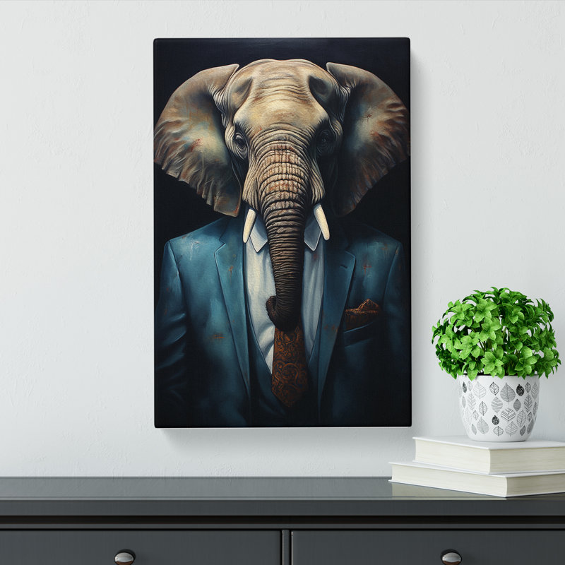 Elephant In A Suit - Print