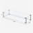 28" × 10" Rectangle Fire Pit Tempered Glass Wind Guard | Outdoor Fire Pit Accessory
