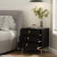 3 - Drawer Nightstand With Metal Legs-2130540666