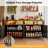 63" Smart Buffet Sideboard With Power Outlets & App-controlled Rgb Led Lights, Large Farmhouse Kitchen Storage Cabinet With 4 Doors & Open Shelves, Coffee Bar Cabinet Buffet For Dining Room, Entryway, Black And Walnut-1185098338