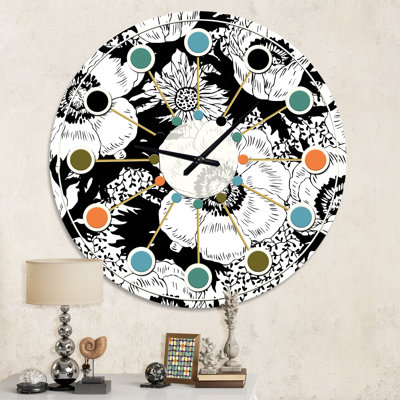 Horloge murale rétro Mid-Century