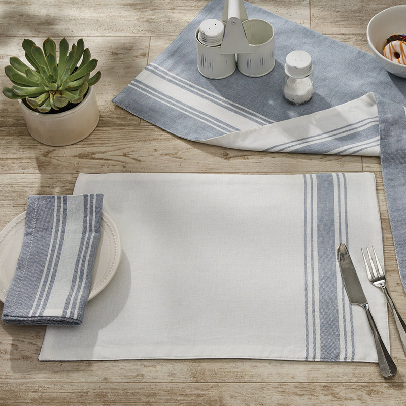 Leshara Runner Striped Backed Table Runner, 54" L x 13" W