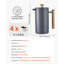 French Press Coffee Maker 34 oz Stainless Steel French Coffee Press