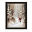 Décoration murale de chambre à coucher multicolore - Balade hivernale, cadre noir, 18 po x 14 po, 3 lb, fait dans l'art pour le salon multicolore, maison