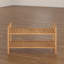 6 Pair Stackable Solid Wood Shoe Rack