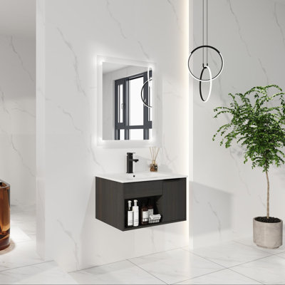Single Bathroom Vanity with Ceramic Top