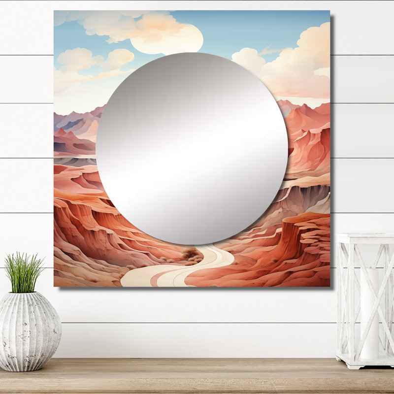 Milaan - Minimalism Square Mirror For Wall Art Decor, 23" x 23"