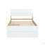 Cadre de lit simple moderne pour tête et pied de lit ultrabrillants