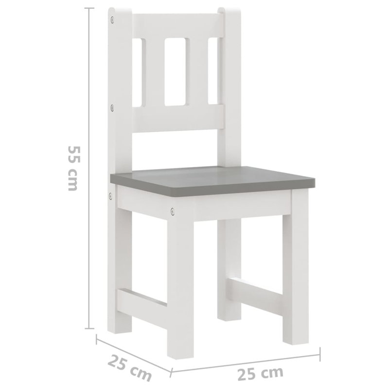 Seaton Kids 3 Piece Rectangular Play Or Activity Table and Chair Set