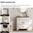 Haikey 3-Drawer Nightstand with Scalloped Edges-669381681-660056518