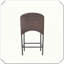 Ensemble de 4 tabourets de comptoir en rotin Robuste, durable, élégant, pratique et polyvalent